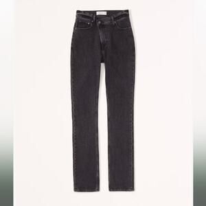 Abercrombie & Fitch 90's Slim Straight Ultra High Rise Criss Cross Waist 27s 4s